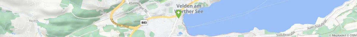 Kartendarstellung des Standorts für Sonnen-Apotheke in 9220 Velden am Wörthersee